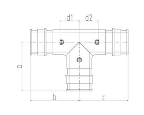 Тройник ONE PLUS PPSU 16 (160/40)