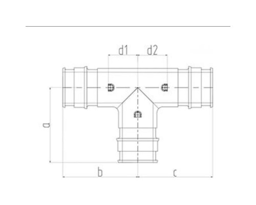 Тройник ONE PLUS PPSU 25 (50/10)