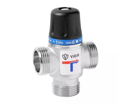 Клапан VIEIR термостатический смесительный 35-60 гр. С KVS-2,5 DN 1" VR181 (36/1)