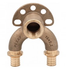 Угольник REHAU настенный ВР 16/16-1/2" RX+ короткий , бронза