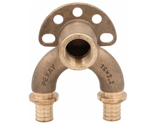 Угольник REHAU настенный ВР 16/16-1/2" RX+ короткий , бронза