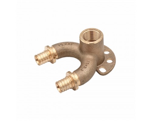 Угольник REHAU настенный ВР 16/16-1/2" RX+ короткий , бронза