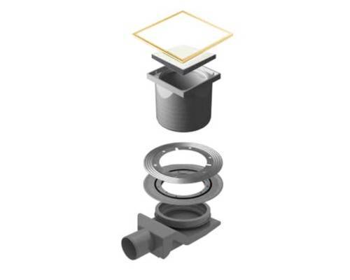 Трап точечный PESTAN Confluo Standard 15Х15 White Glass 4 Gold Трап точечный PESTAN Confluo Standard 15Х15 White Glass 4 Gold