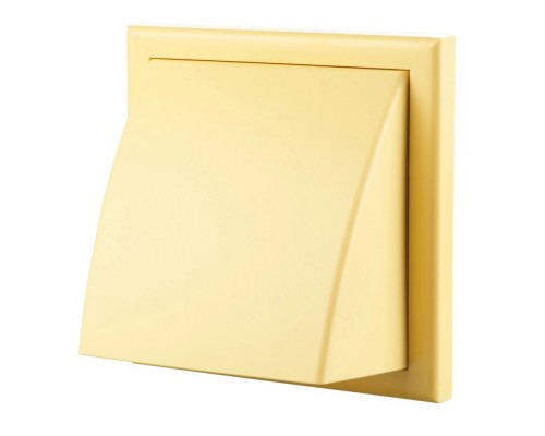 Вывод стенной Дубль с обратным клапаном 175х175 с выходом 125 МВ 122 ВК беж.