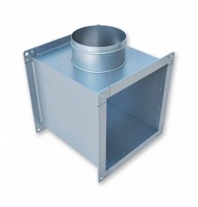 Тройник ЕВРОВЕНТ (ПрсКв) 300х200-125 (оц.ст.0.7/R20)