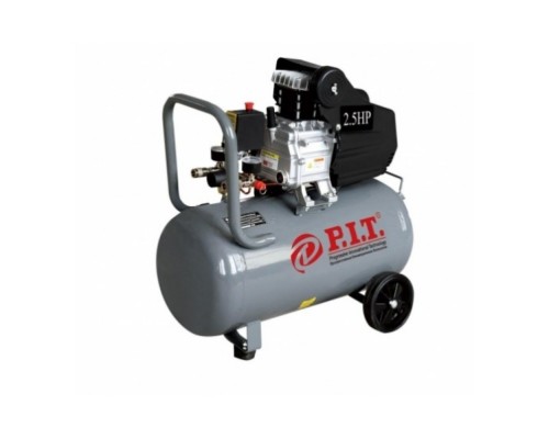 Компрессор P.I.T. PAC50-C (1,8кВт, 2,5лс, 206 л/мин, 50л, 2 выхода, европереходник, масляный)