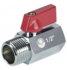 Кран шаровый "MINI" ВН внутренняя резьба 1/2" никелированный VALFEX (VF.331.NB.012)