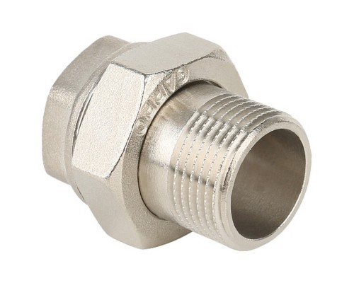 Соединитель Gappo прямой (Американка) ВР-НР никелированная 1"