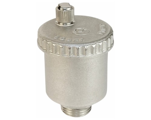 Воздухоотводчик автоматический 1/2" никель верт. (VALFEX VF.502.NV.04)