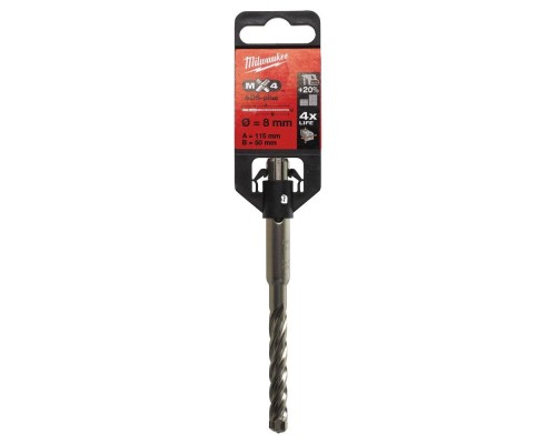 Бур Milwaukee SDS+ MX4 8x115 Бур Milwaukee SDS+ MX4 8x115