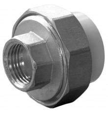 Муфта комбинированная полипропиленовая разъемная PPRC ВР 40х1 1/4" внутренняя резьба, белая