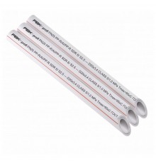 Труба полипропиленовая PPRC PN 25 / 75 *12,5 (SDR 6) РВК, армированная стекловолокном, белая