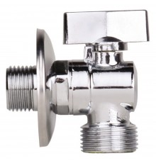 Кран шаровый угловой для подключения сантехнических приборов НН НР 1/2*3/4 (JIF 261) уп 20 шт
