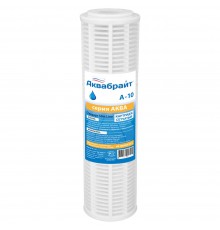 Картридж механической очистки воды многоразовый SL10 70 мкр из пластиковой сетки (А-10) (АкваБрайт)