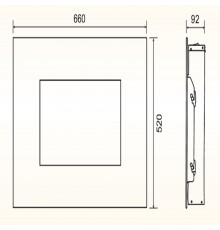 Комплект для настен.монтажа для электрокаминов Electrolux EFP/W-1250RC, EFP/W-1200RRC