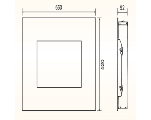 Комплект для настен.монтажа для электрокаминов Electrolux EFP/W-1250RC, EFP/W-1200RRC