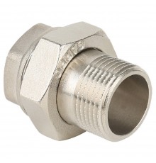 Соединитель Gappo прямой (Американка) ВР-НР никелированная 3/4"