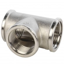 Тройник ВВ никелированный 1" SFT-0020-000001 STOUT