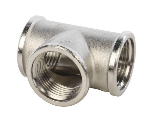 Тройник ВВ никелированный 1" SFT-0020-000001 STOUT