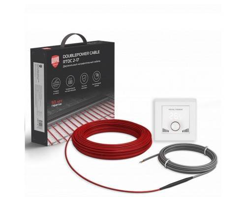 Кабель нагревательный Royal Thermo RTDC 2-17-200 с терморегулятором RTI-16
