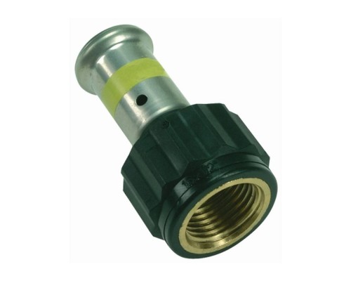 Муфта HENCO ВР ПВДФ пресс (газ), 16x1/2" Муфта HENCO ВР ПВДФ пресс (газ), 16x1/2"