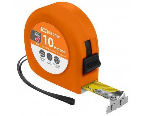 Рулетка TDM ELECTRIC Рубин 10мх25мм Рулетка TDM ELECTRIC Рубин 10мх25мм