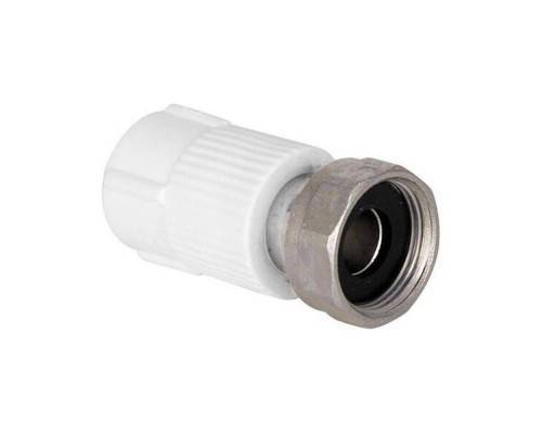 Муфта TEBO PP-R с накидной гайкой 1v 20x3/4", мет. штуцер Муфта TEBO PP-R с накидной гайкой 1v 20x3/4", мет. штуцер