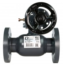 Кран шаровой РИДАН JIP-R Premium FF DN100 PN16 WG фланцевый, с рукояткой, неполнопроходной