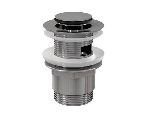 Водослив AlcaPlast для умывальника click/clack 5/4", цельномет. с большой заглушкой A390 Водослив AlcaPlast для умывальника click/clack 5/4", цельномет. с большой заглушкой A390