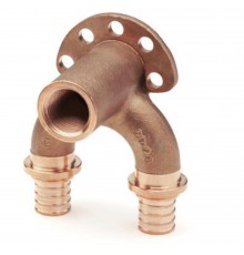 Угольник REHAU проточный настенный ВР 16/16-1/2 длинный RX + , бронза