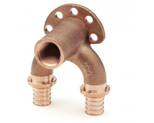 Угольник REHAU проточный настенный ВР 16/16-1/2 длинный RX + , бронза