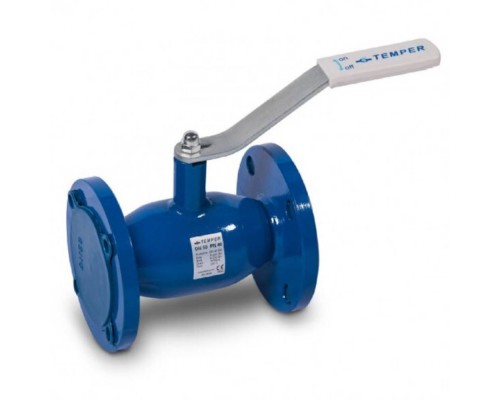 Кран шаровый TEMPER DN32 PN40 с/проходной фланцевый под задвижку, 28620032 Кран шаровый TEMPER DN32 PN40 с/проходной фланцевый под задвижку, 28620032