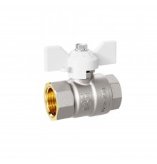 Кран шаровой латунный LD Pride 47.32.В-В.Б Ду32 Ру25 white (баб. с биркой)