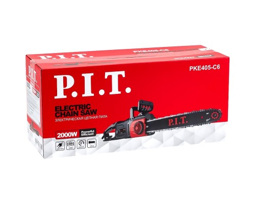 Пила PIT электрическая цепная PKE405-C6 (2000Вт, 405мм, 8500об/мин, автоматическая подача масла)