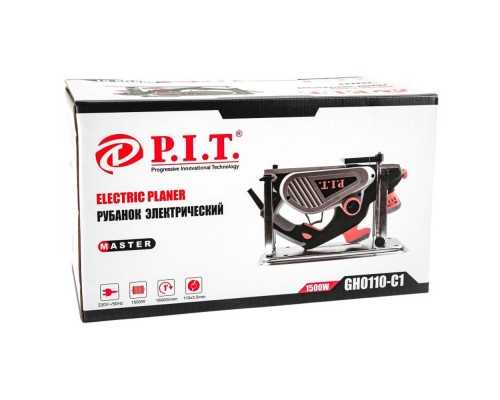 Рубанок P.I.T. GHO110-C1 МАСТЕР (Стационар,1,3кВт,16т.об/м,110мм,г3,5мм,пар-ое стр.,подк. пыл.сбор)