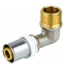 Угольник STI пресс латунь ДН 16х 1/2"х90гр НР