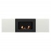 Каминокомплект: Тумба с биокамином Firelight BFP/P-1400L белая+набор керамических дров ель