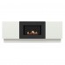 Каминокомплект: Тумба с биокамином Firelight BFP/P-1400L белая+набор керамических дров ель