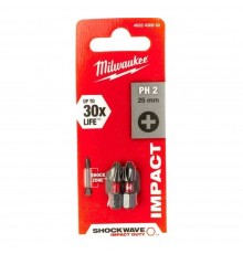 Насадка Milwaukee SHOCKWAVE PH2 25мм (упак_2) 4932430852
