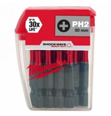 Насадка Milwaukee SHOCKWAVE PH2 50мм (упак_10) 4932430855