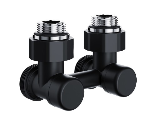 Узел нижнего подключения Royal Thermo Design угловой 1/2"х3/4" EK (черный)
