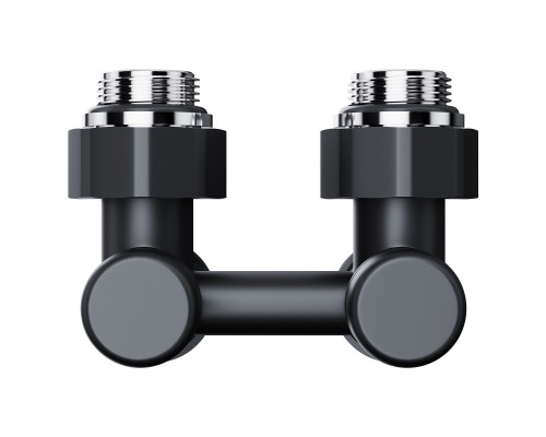 Узел нижнего подключения Royal Thermo Design угловой 1/2"х3/4" EK (черный)