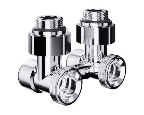 Узел нижнего подключения Royal Thermo Design угловой 1/2"х3/4" EK (хром)