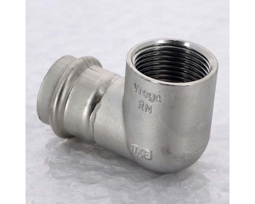 Угол пресс-В компактный нержавеющая сталь Sanpress Inox VIEGA 28x1"