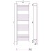 Сунержа Богема 3.0 Полотенцесушитель электрический 40x120h, лев., цвет: состар. бронза 05-5804-1240