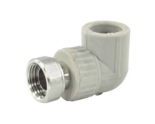 Угольник PP-R сер комб Дн20х3/4" нак/г VALFEX 10138120Г