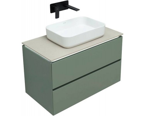 Allen Brau Infinity Тумба под раковину 85 см, цвет: зеленый/серый 1.21001.CGM