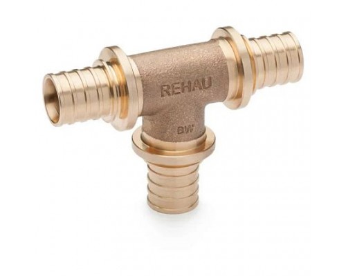 Тройник PE-X бр аксиал Дн32х32х32 PLATINUM RX Rehau 14564531001 Тройник PE-X бр аксиал Дн32х32х32 PLATINUM RX Rehau 14564531001