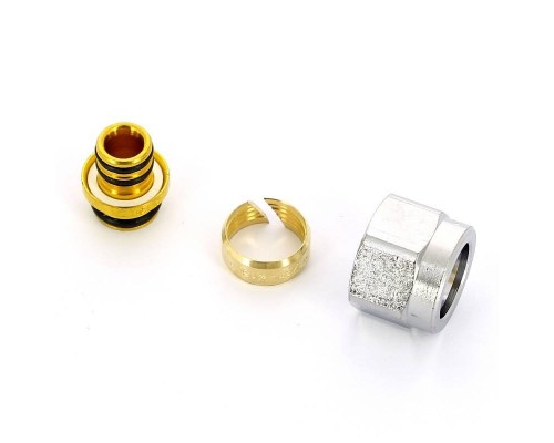 Соединитель FAR 16х2 евроконус 1/2" для м/пл труб