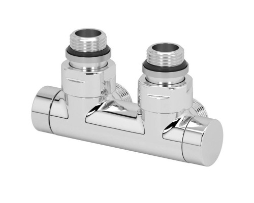 Узел ручной угловой 1/2" х 3/4" ЕК с запорным клапаном цвет белый